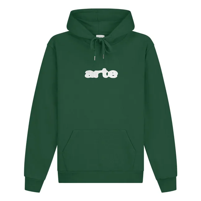 Sudadera con Logo Embroi | Verde Oscuro