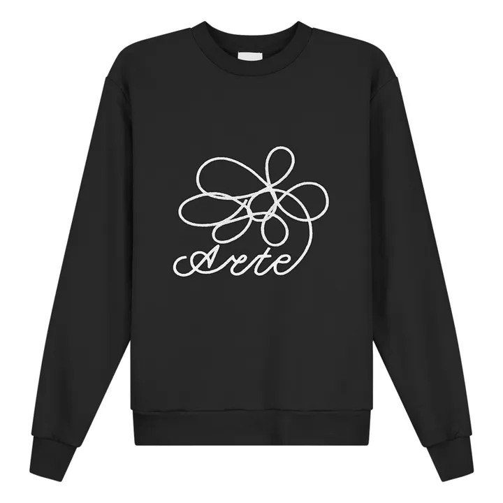 Sweatshirt Arte Round Flower | Schwarz- Produktbild Nr. 0