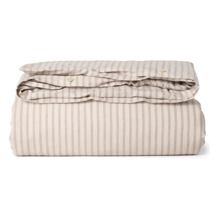 Housse de couette Stripe | Beige- Image produit n°0