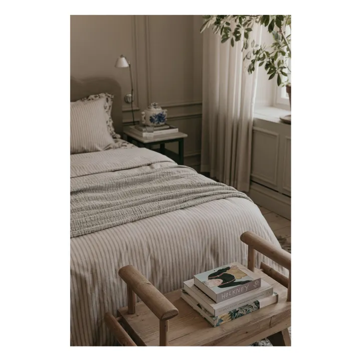 Housse de couette Stripe | Beige- Image produit n°4