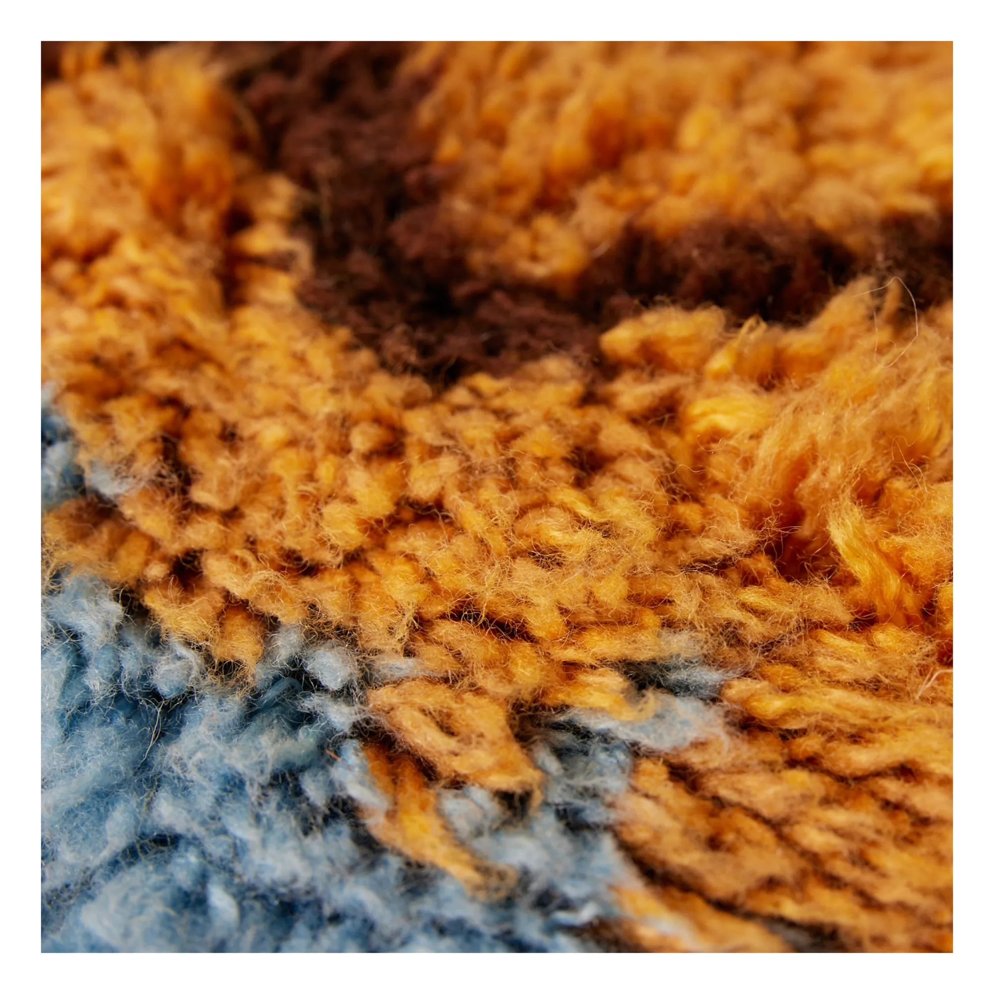 Tapis en laine Funk | Miel- Image produit n°4