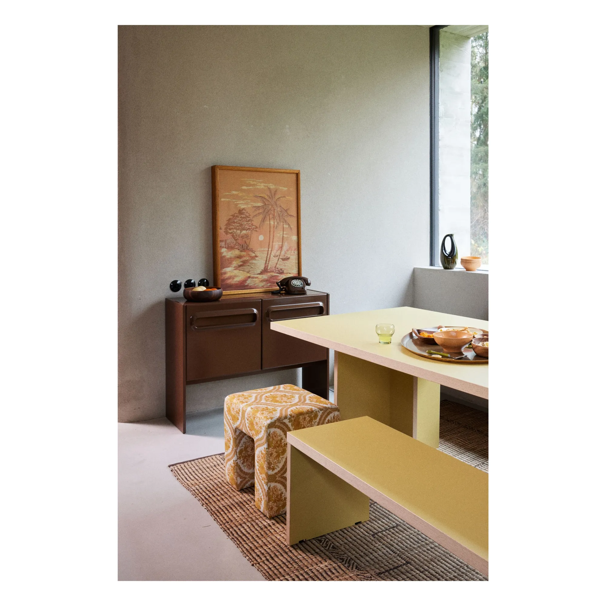 Tabouret Lobby | Jaune- Image produit n°1