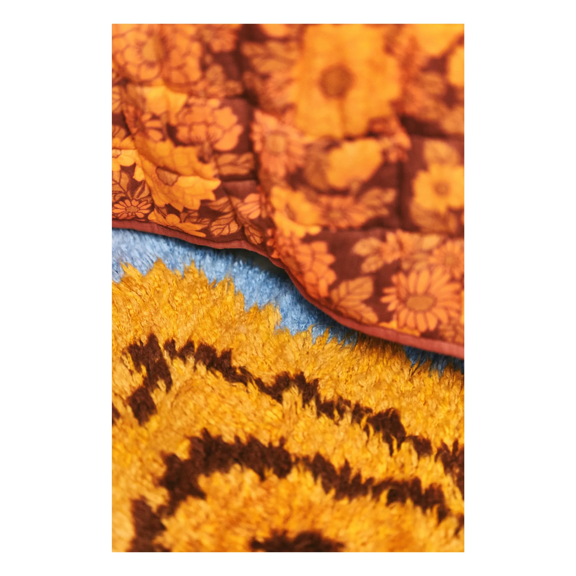 Tapis en laine Funk | Miel- Image produit n°5