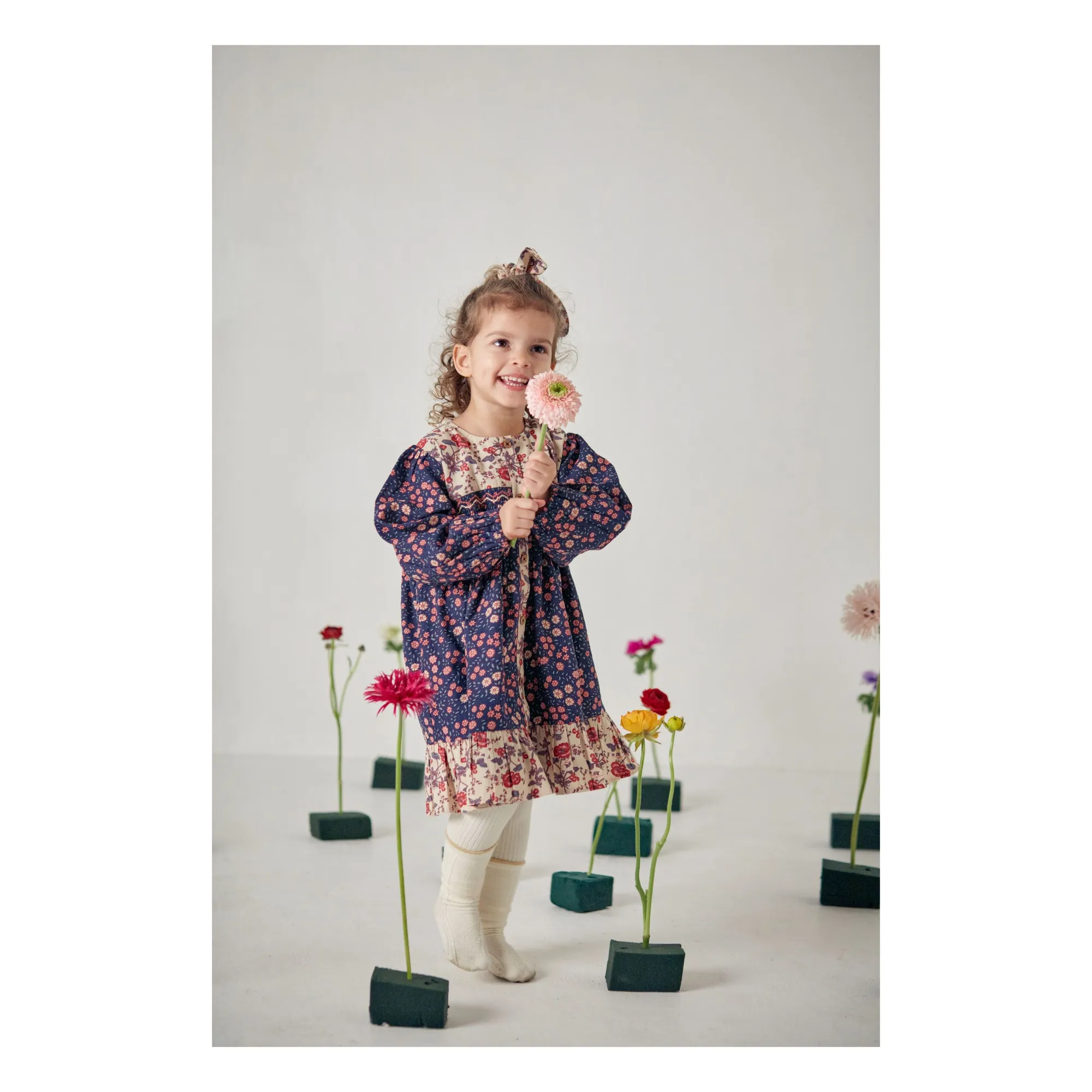 Louise Misha Navy Blue Massilia Fleurie Dress