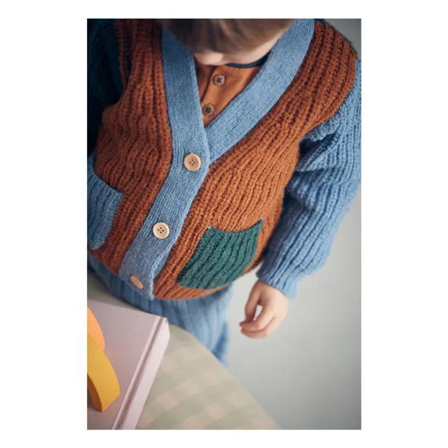 Polo Pockets Cardigan | Caramel