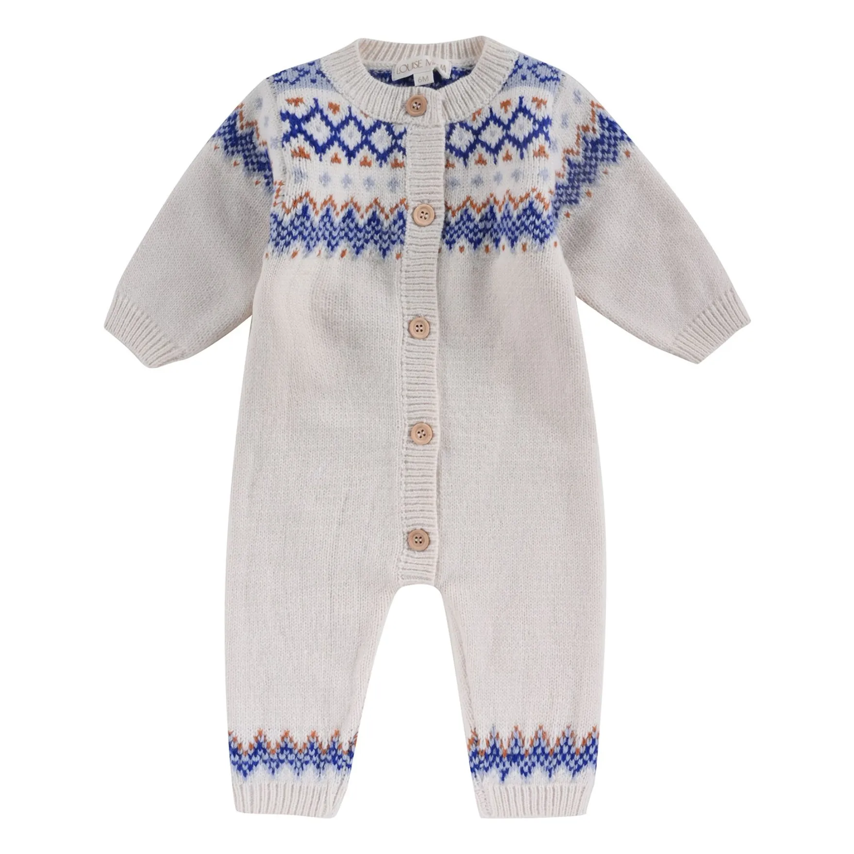 Louise Misha Ecru Noe Jacquard Jumpsuit