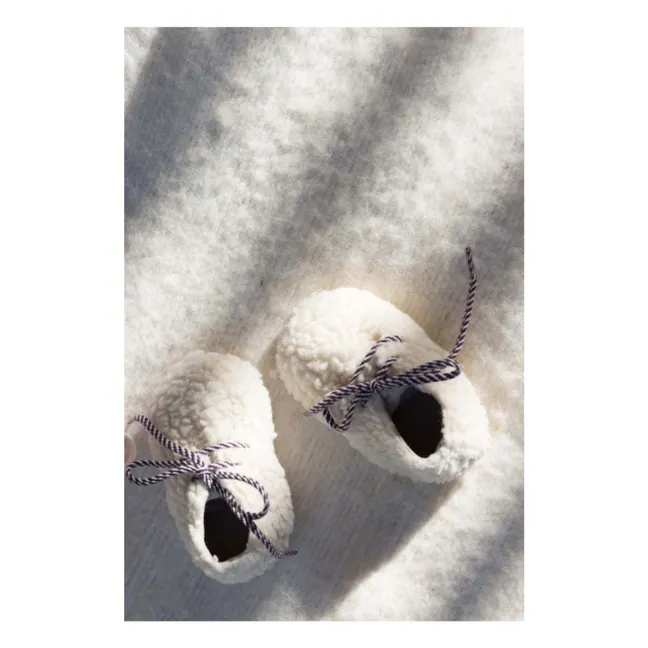 Fez Sherpa Hausschuhe | Seidenfarben