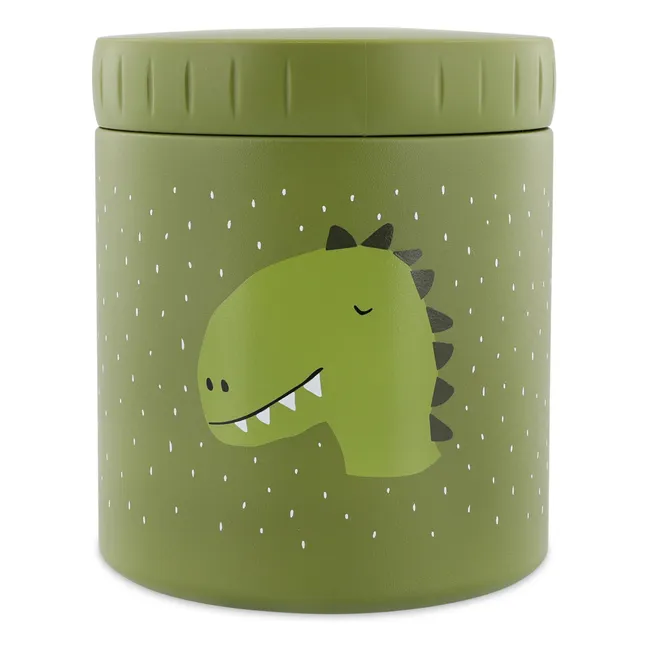 Caja aislante para aperitivos Mr Dino 500 ml | Verde