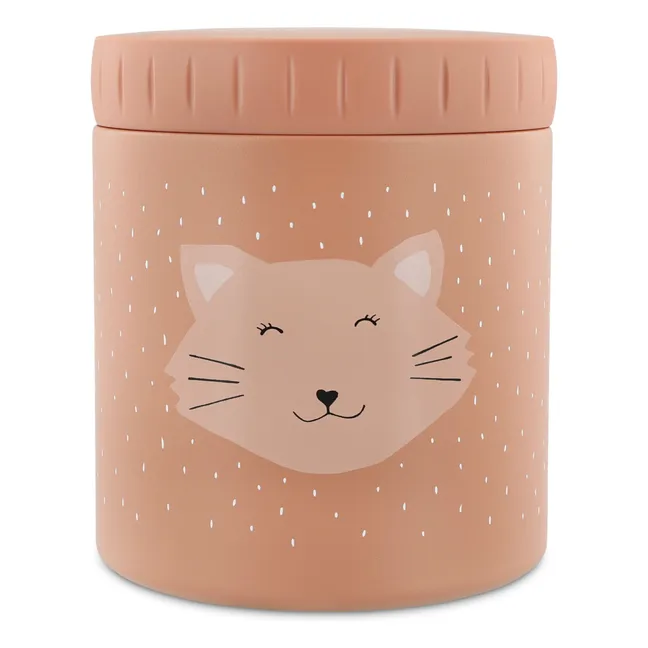 Lata snack isotérmica 500 ml Mrs Cat | Rosa
