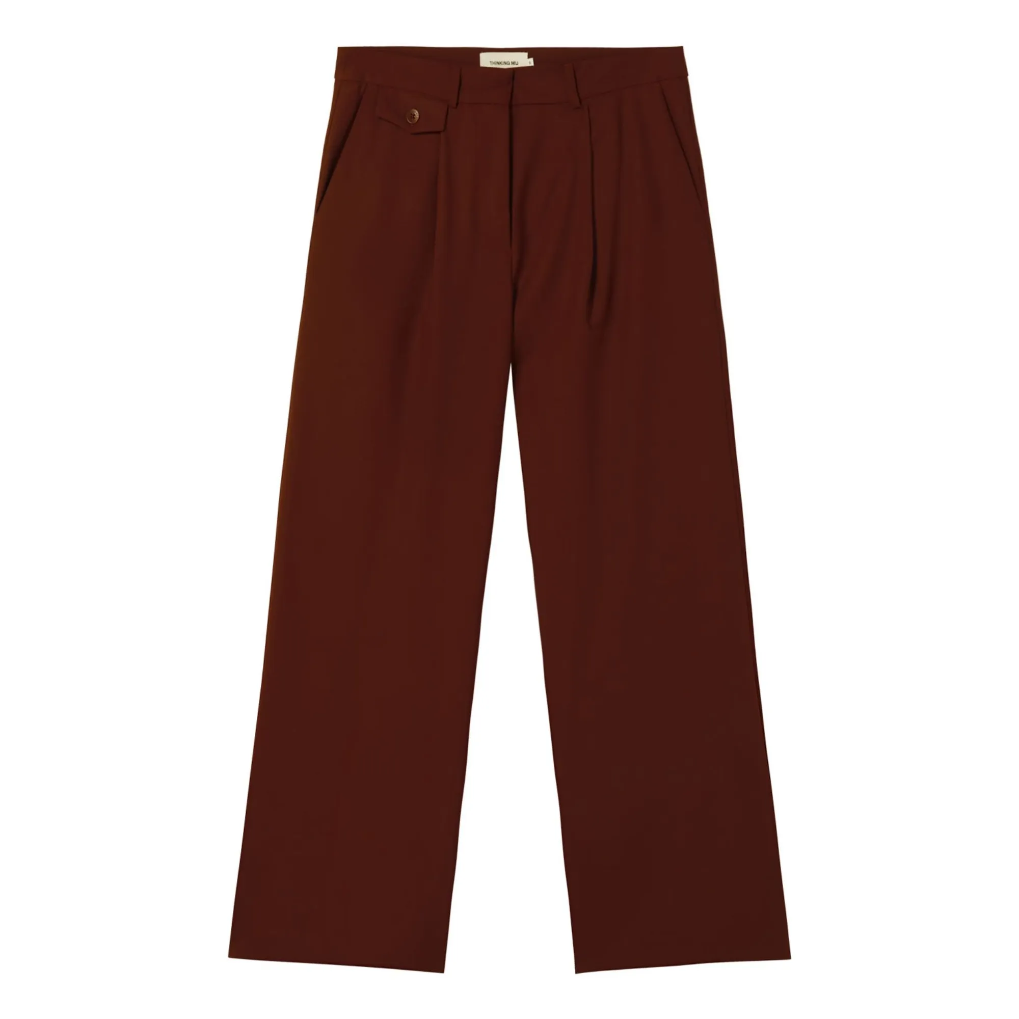 Thinking Mu Brown Pat Laine Pants