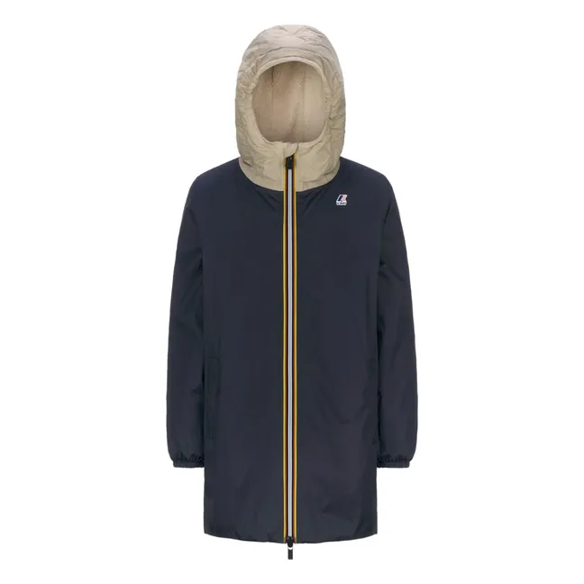 Le Vrai 3.0 Eiffeil Orsetto Long Filled Waterproof Jacket | Navy blue