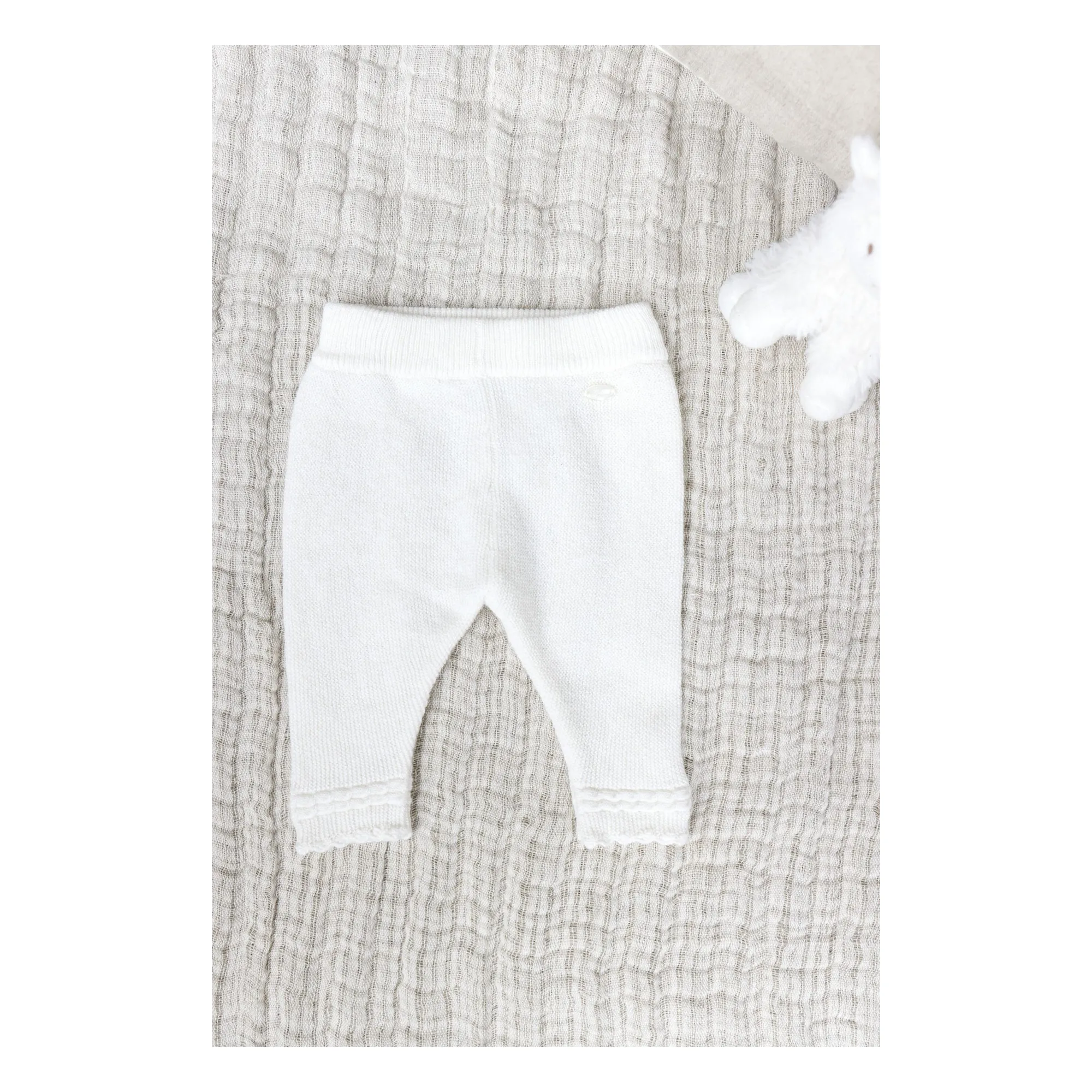 Tartine Et Chocolat Ivory Mesh Pants