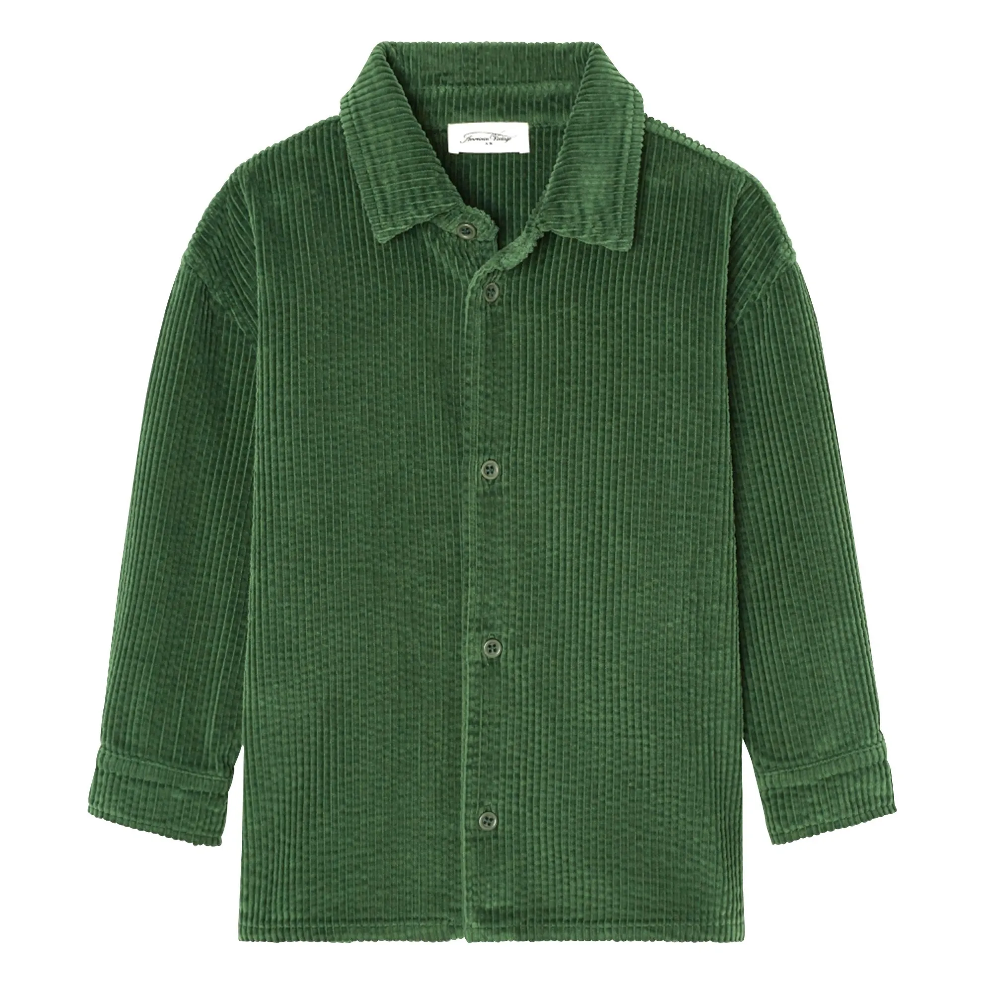American Vintage Green Padow Corduroy Shirt
