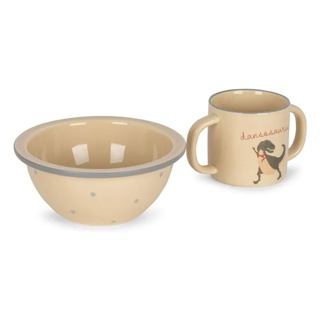 Tasse et bol en céramique Etoile colorée