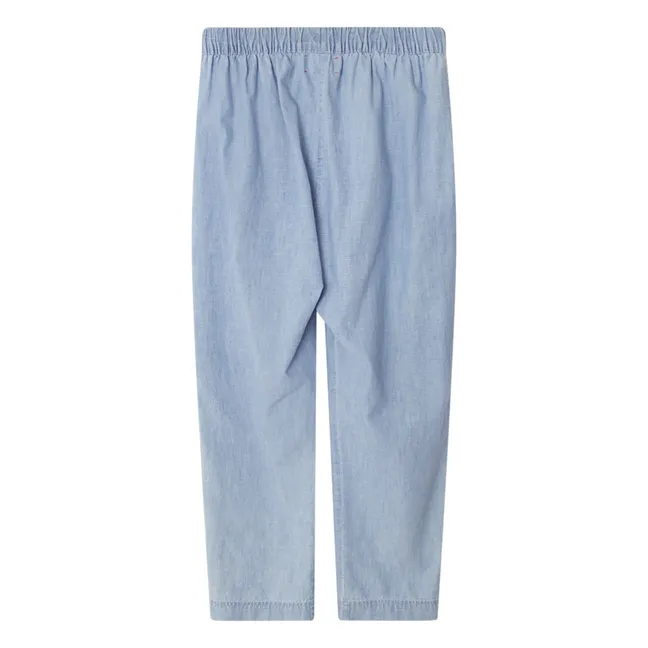 Pantaloni Draper Chambray | Blu