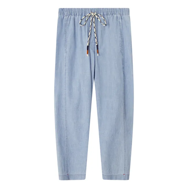 Pantaloni Draper Chambray | Blu