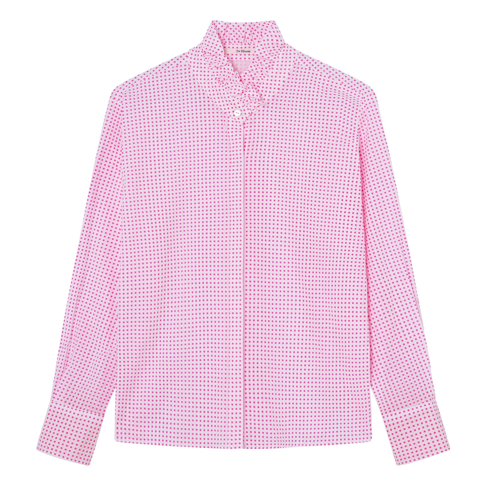 Dr Bloom Pink Pepsi Pois Blouse