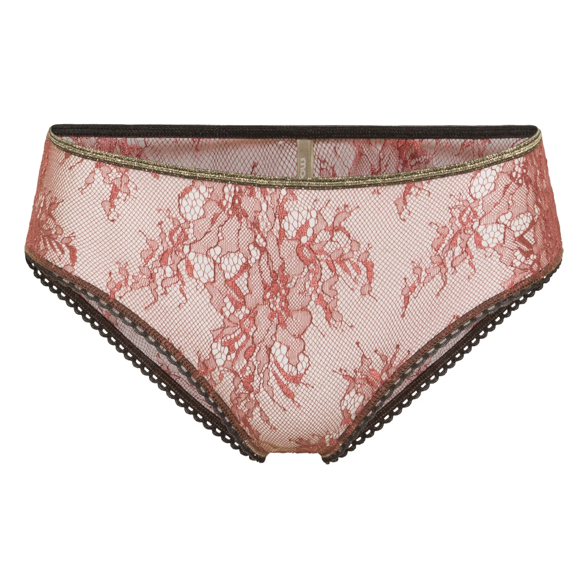 Momoni Rust Ayame Lace Panties