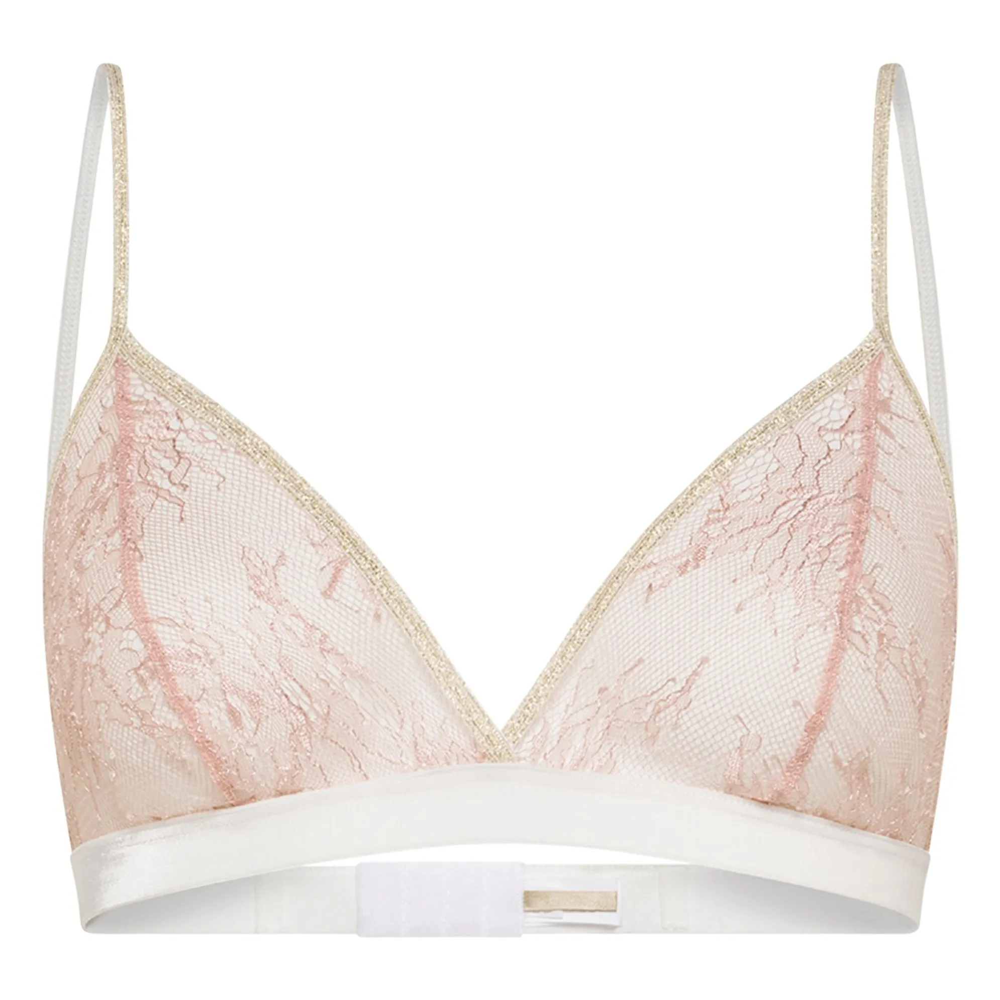 Momoni Pink Azami Lace Bra