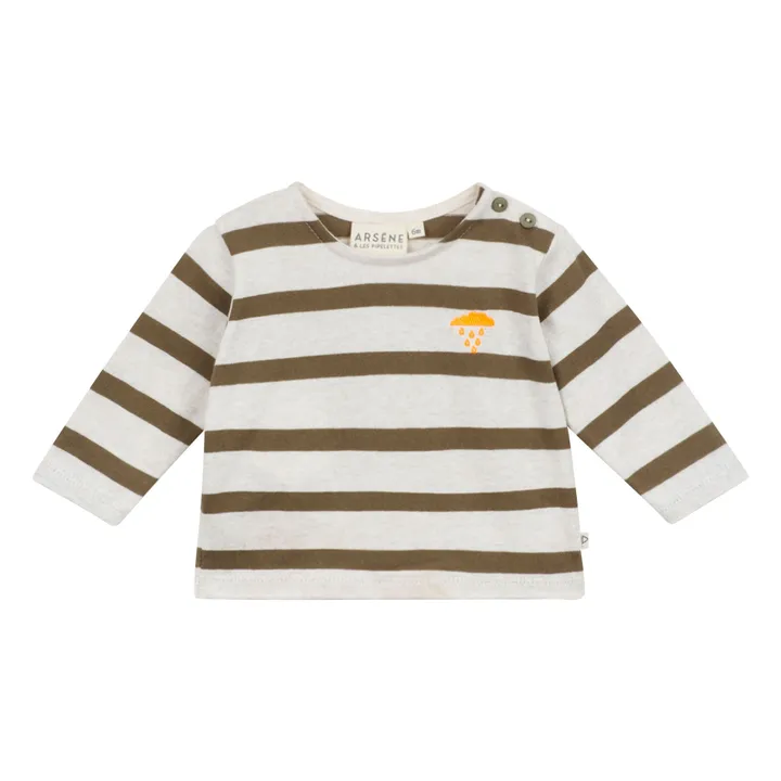 Camiseta Charly de algodón orgánico | Verde Kaki- Imagen del producto n°0