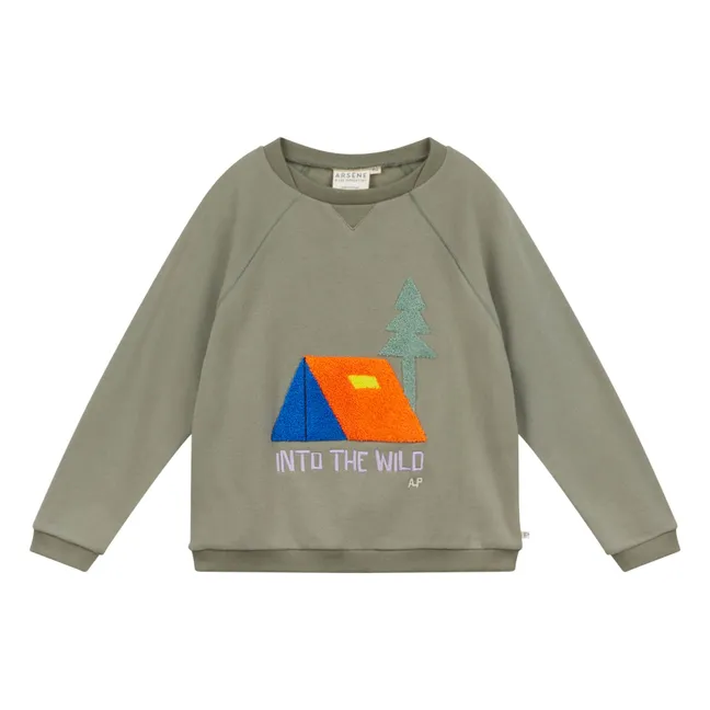 Sudadera Emilson de algodón orgánico | Verde Kaki
