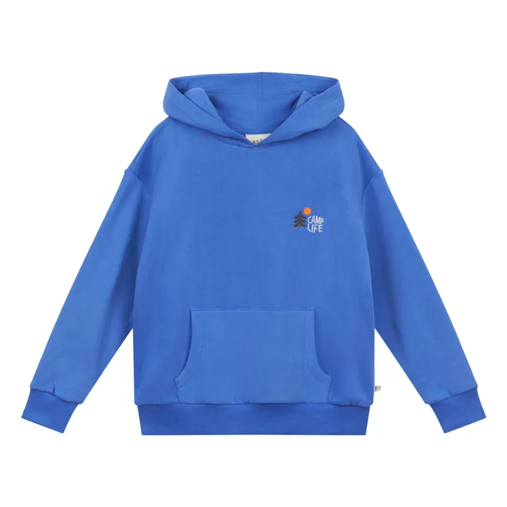 Arsène et Les Pipelettes Hoodie Elyas Organic Cotton Electric blue