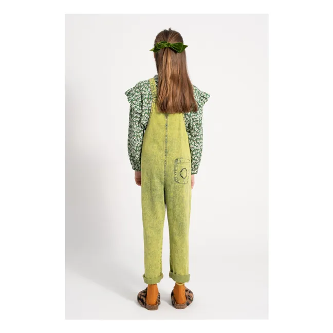 Bluse Blumen | Grün