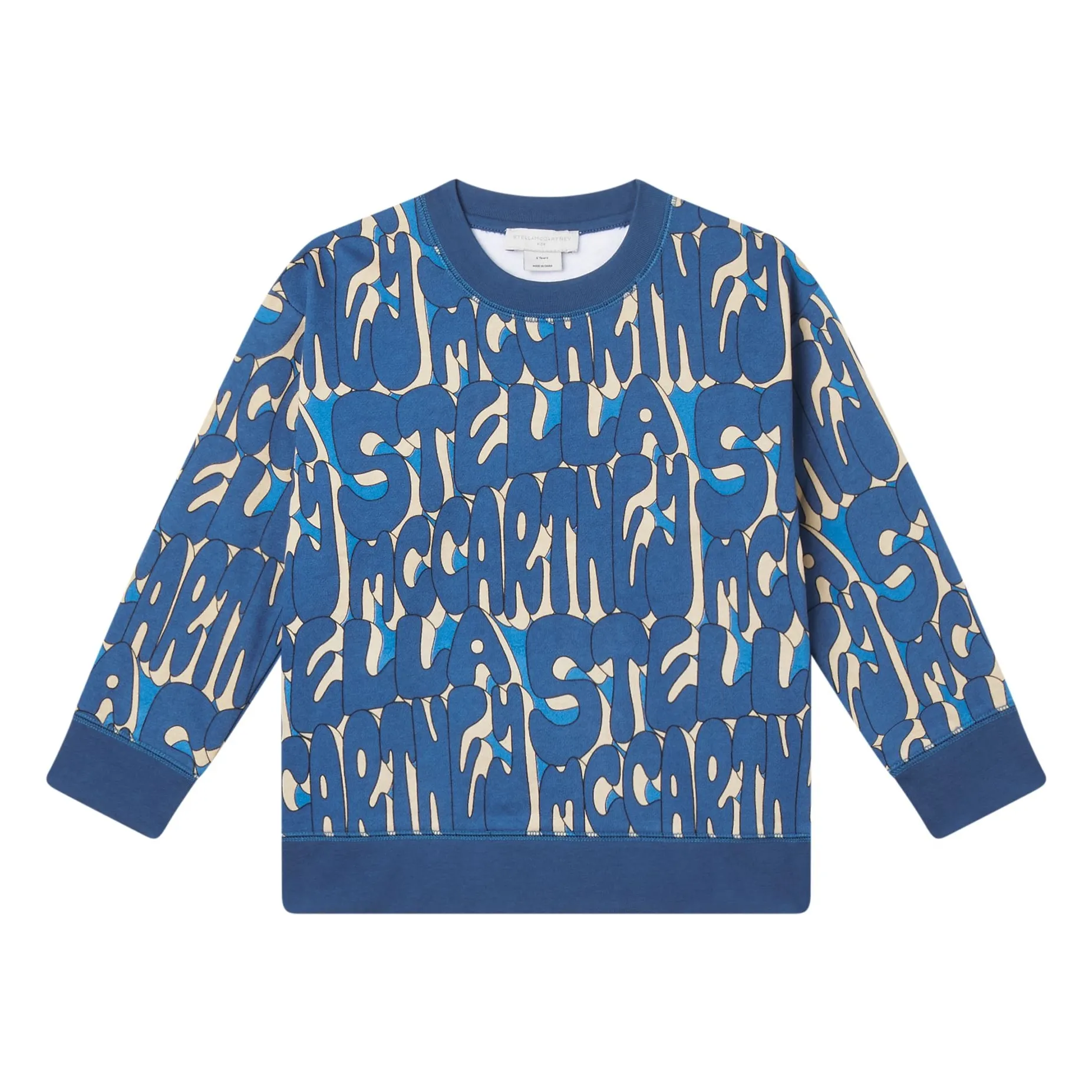 Stella Mccartney Kids Navy Blue Cosmic Stella Sweatshirt