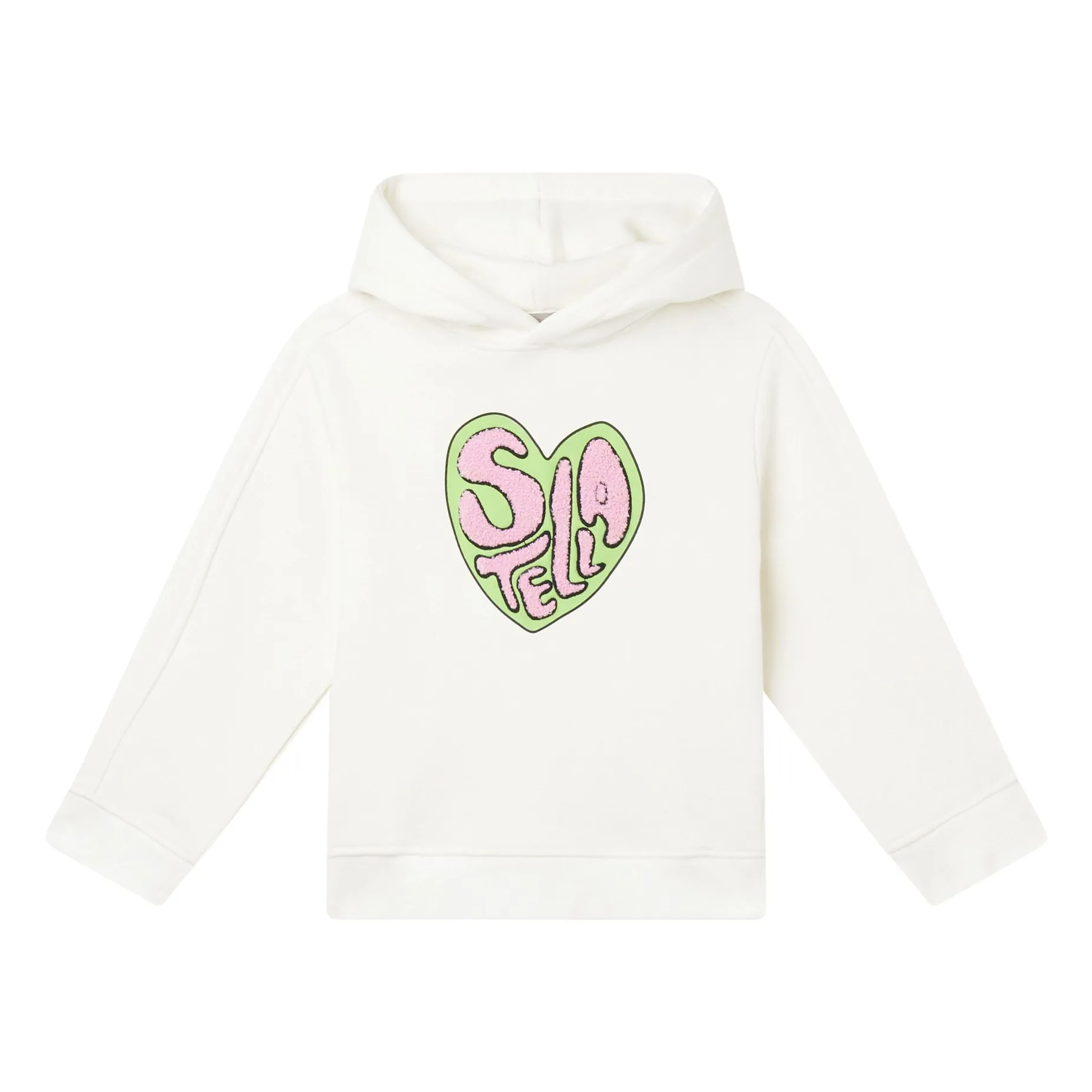 Stella Mccartney Kids Ecru Hoodie Heart