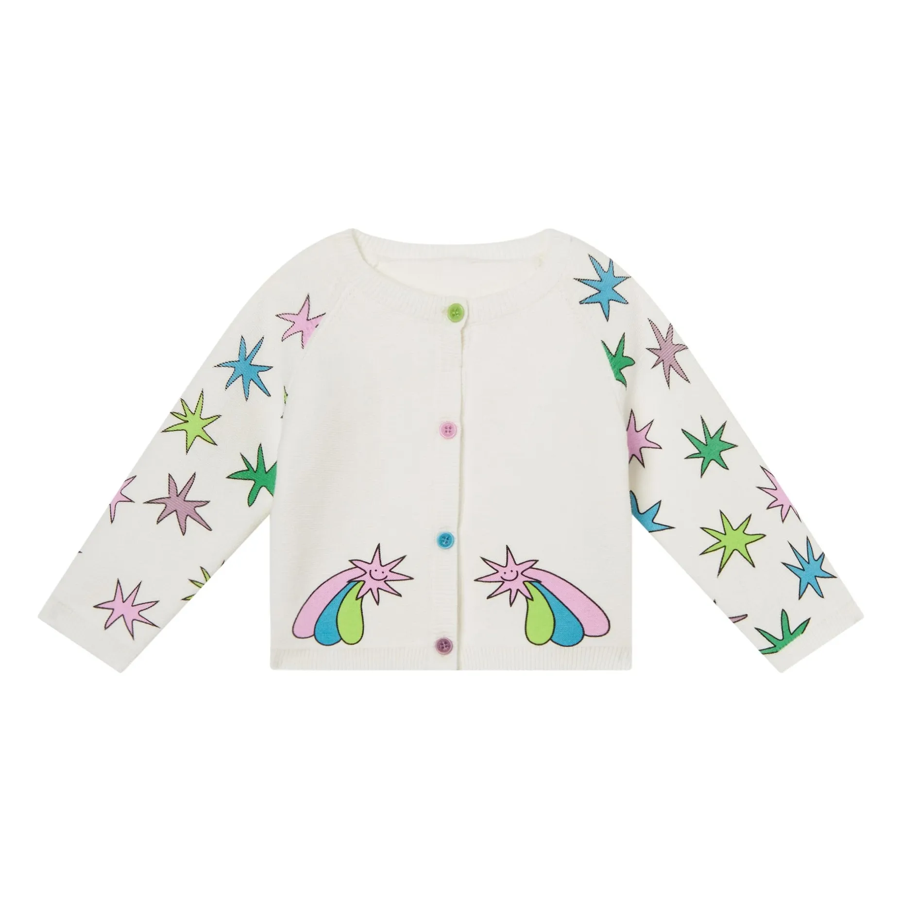 Cardigan Etoile Filante | Ecru- Image produit n°0