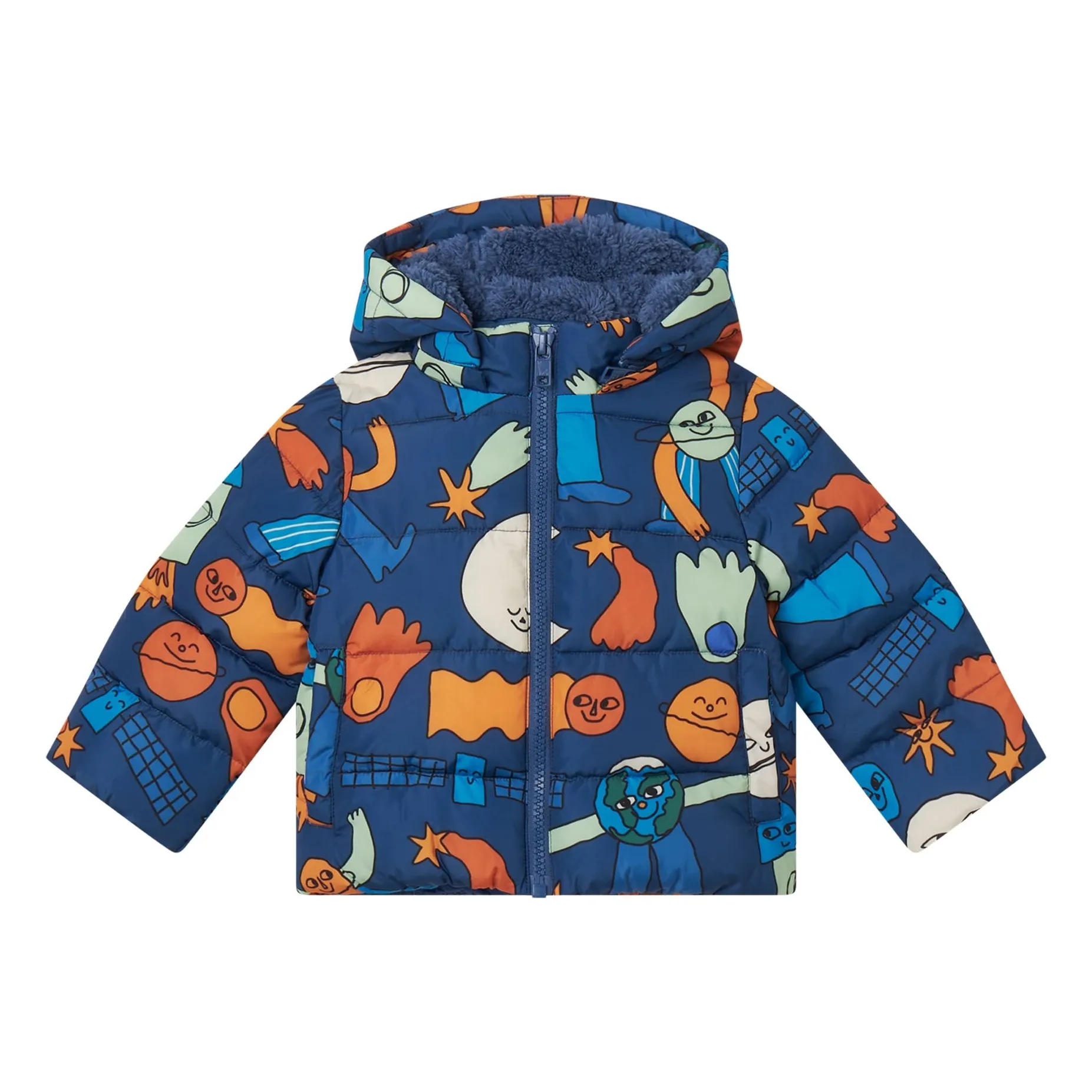 Stella Mccartney Kids Blue Cosmic Down Jacket