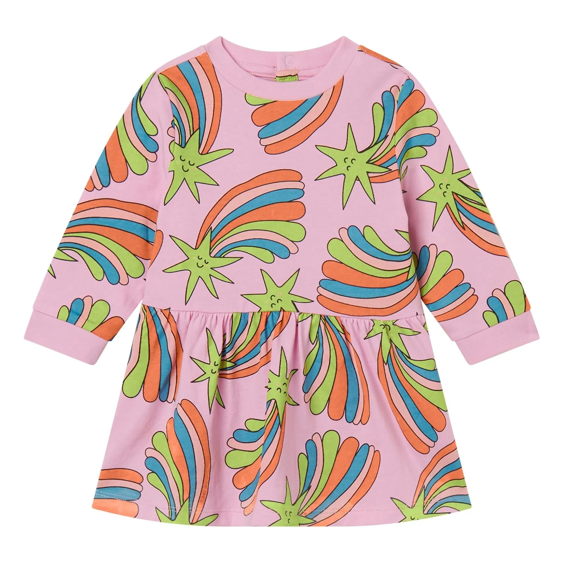 Stella Mccartney Kids Pink Rainbow Baby Dress