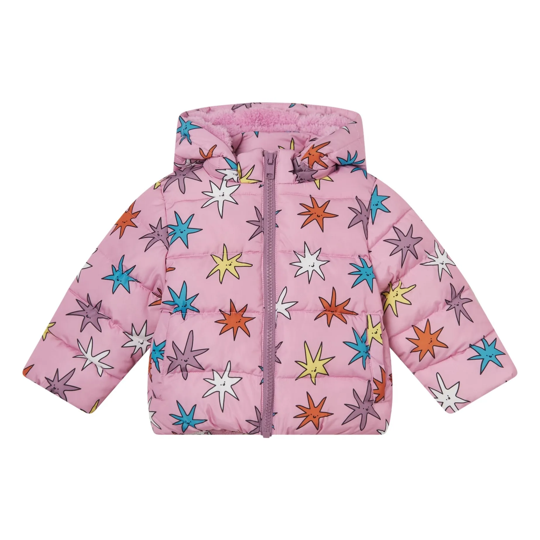 Stella Mccartney Kids Pink Doudoune Etoile