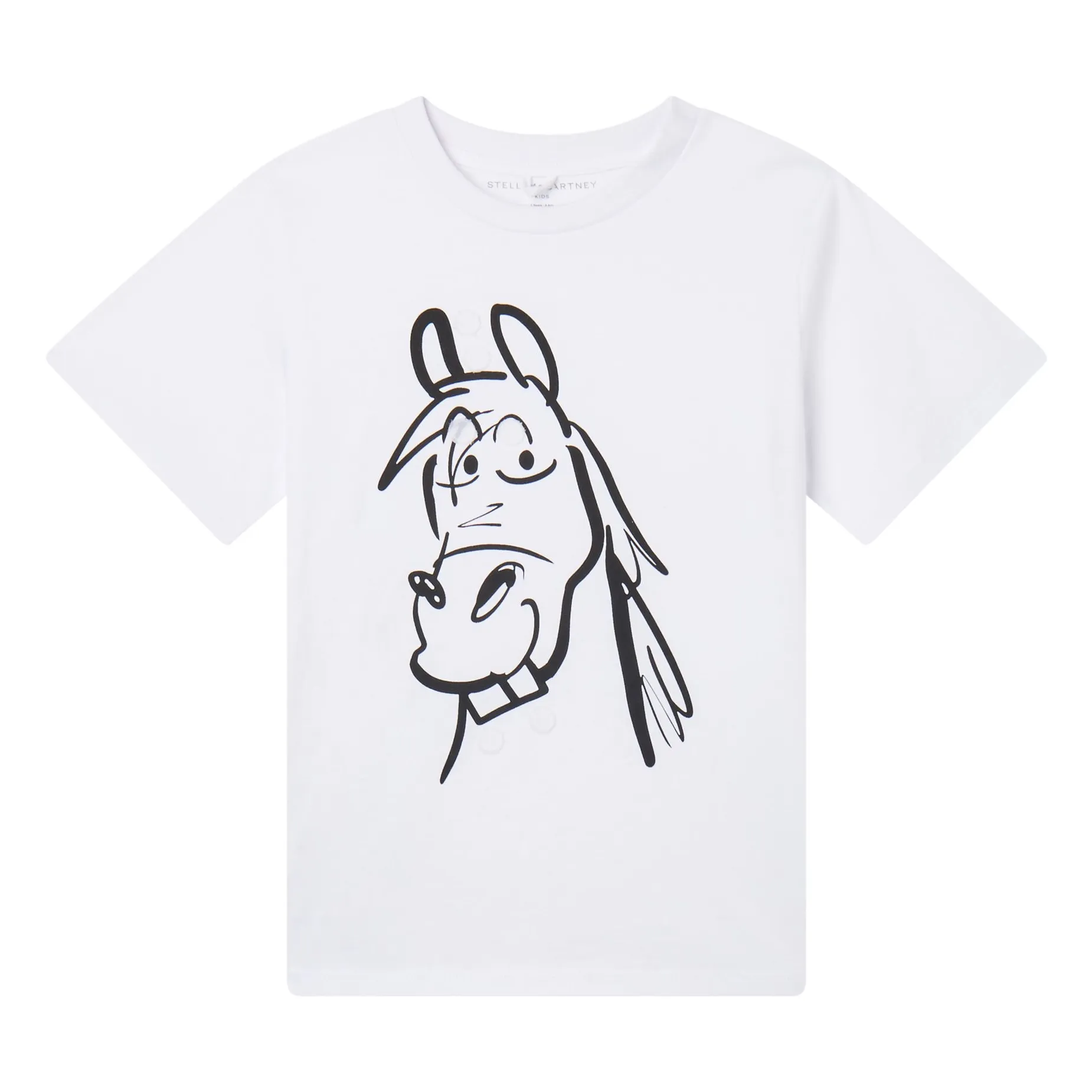Stella Mccartney Kids White Horse T-Shirt
