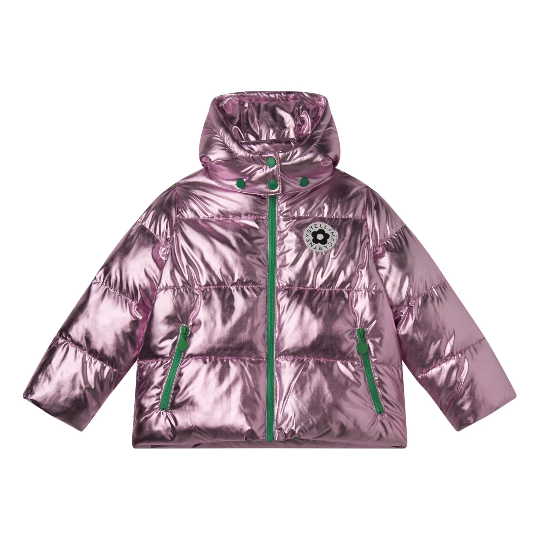 Stella Mccartney Kids Lilac Doudoune Métalisée