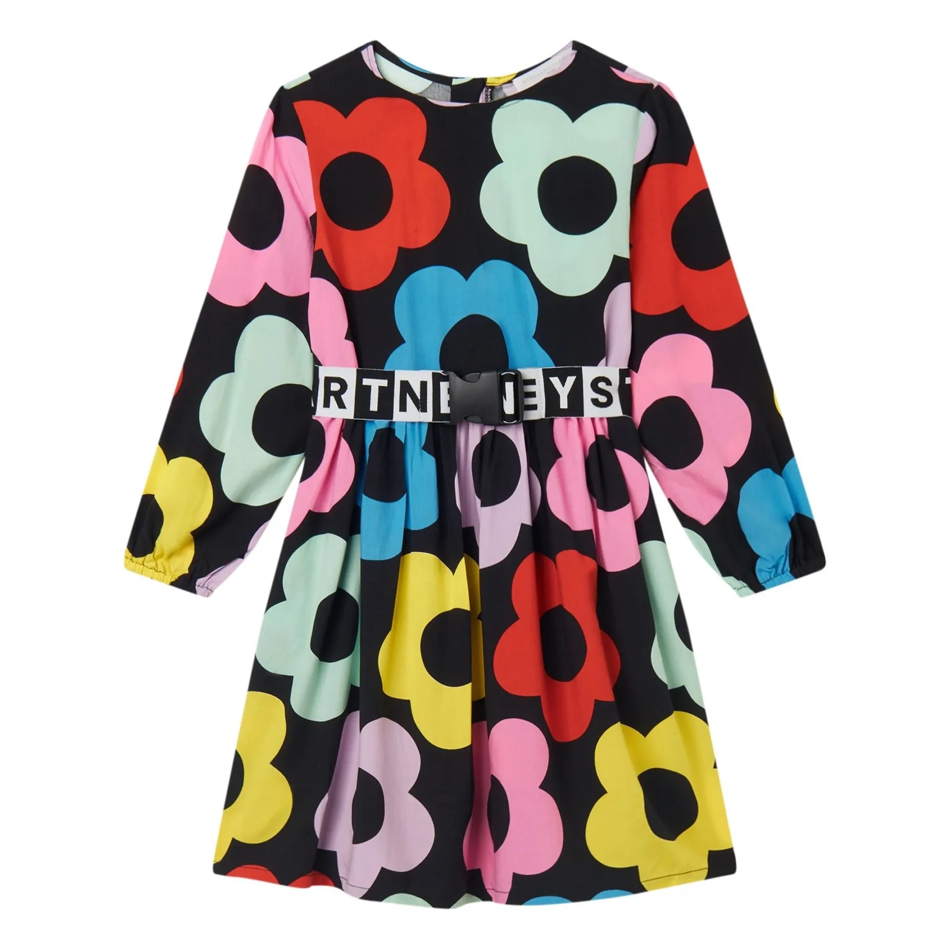 Stella Mccartney Kids Black Flower Dress