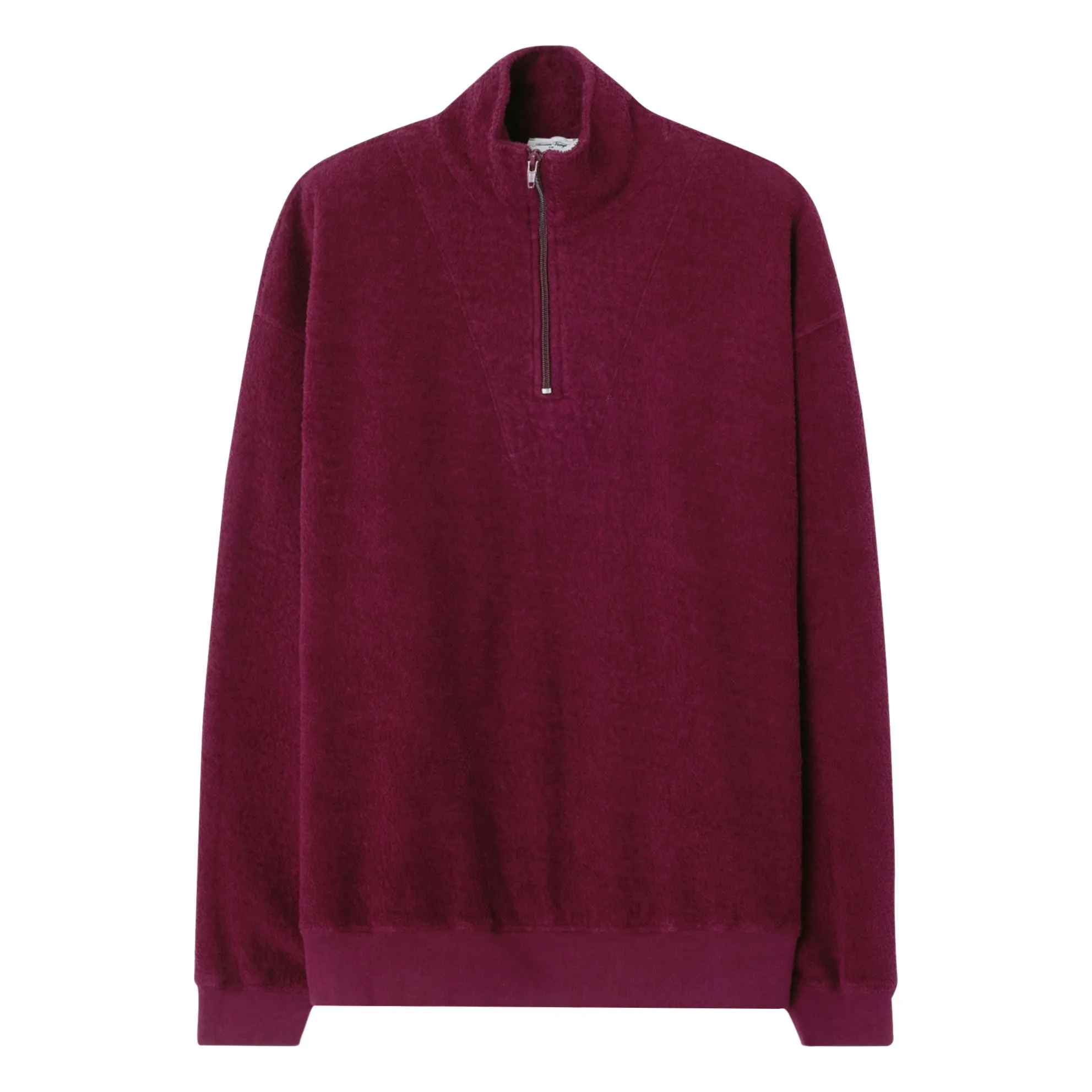 American Vintage Burgundy Sponge Bobypark Zip-Up Sweatshirt