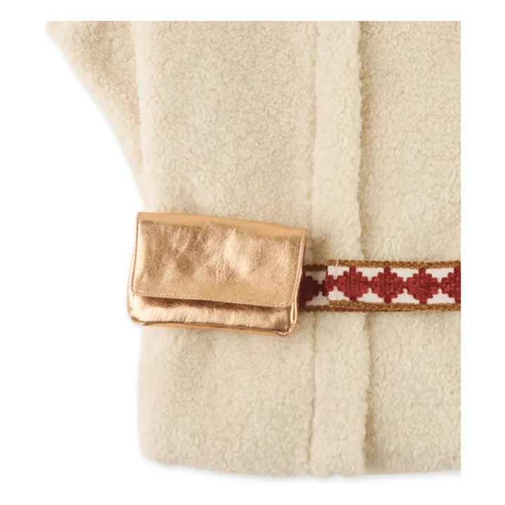 Gilet senza maniche in sherpa | Ecru- Immagine del prodotto n°4