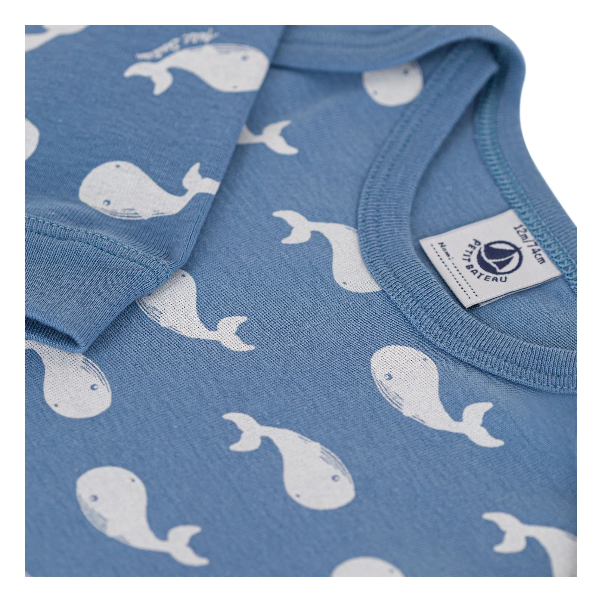 Pyjama Dors Bien Baleines | Bleu- Image produit n°2