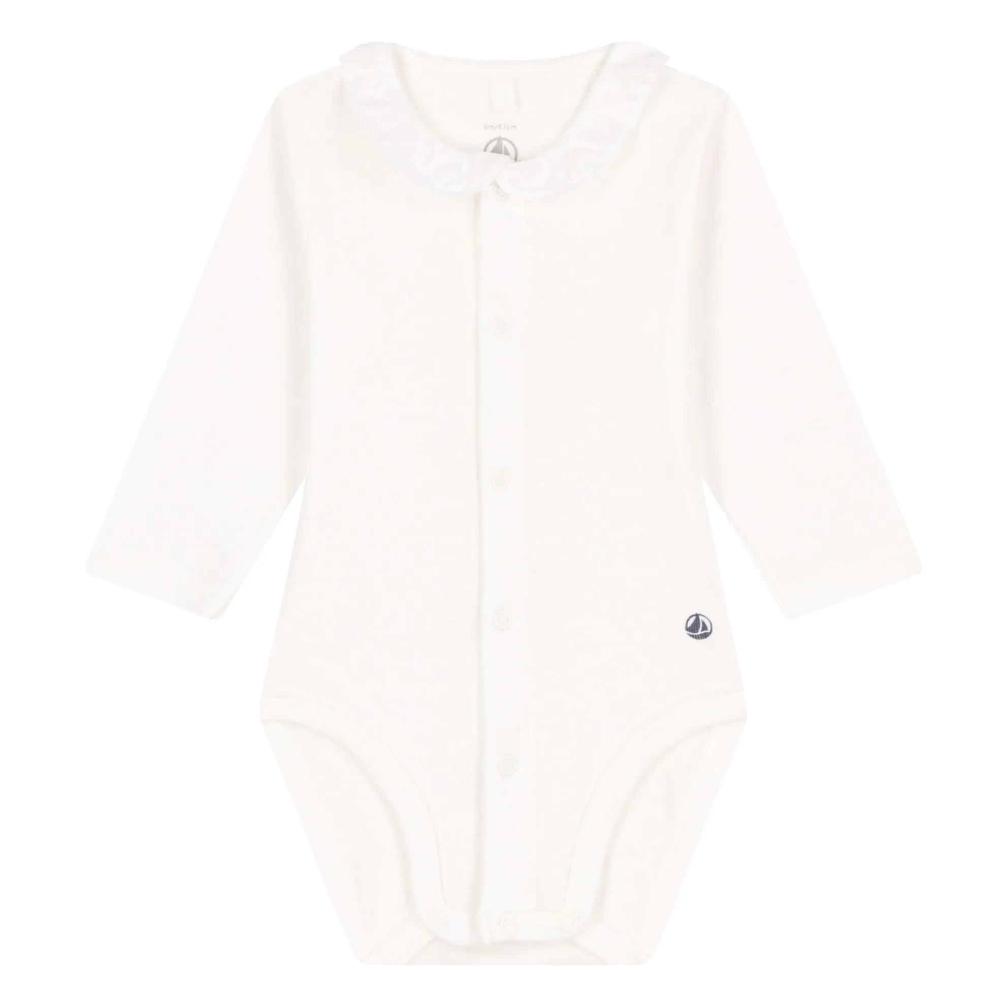 Petit Bateau White Body Collar