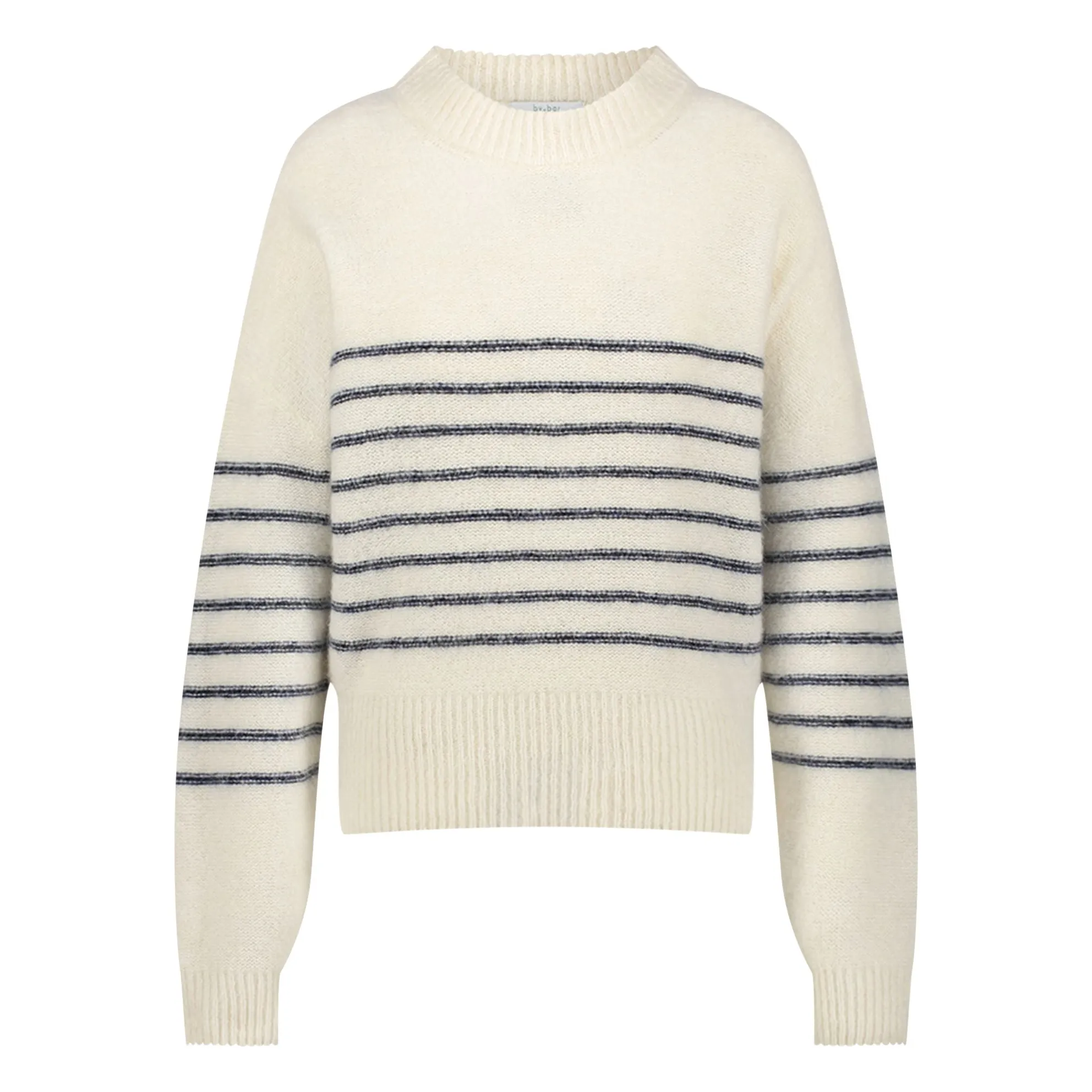 By Bar White Sonny Striped Sweater