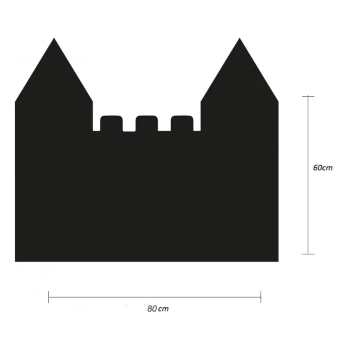 Magnettafel Schloss mit einem Satz von 21 geometrischen Formen- Produktbild Nr. 4