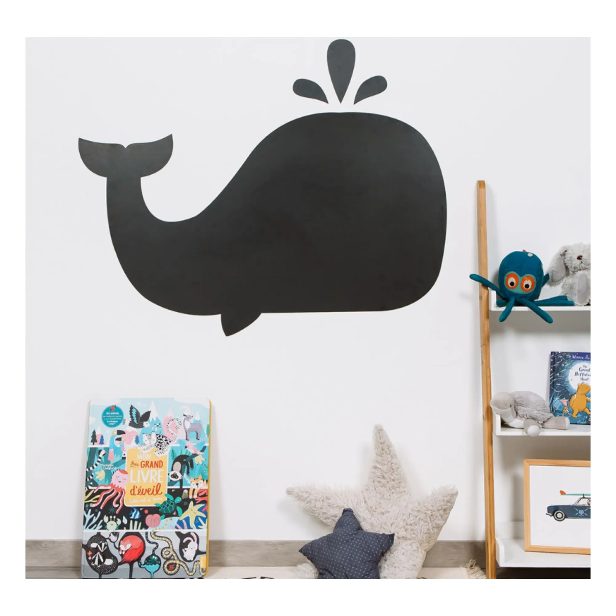 Ferflex - Tableau magnétique Baleine et son jeu de 21 formes géométriques (Ferflex) - Image 1