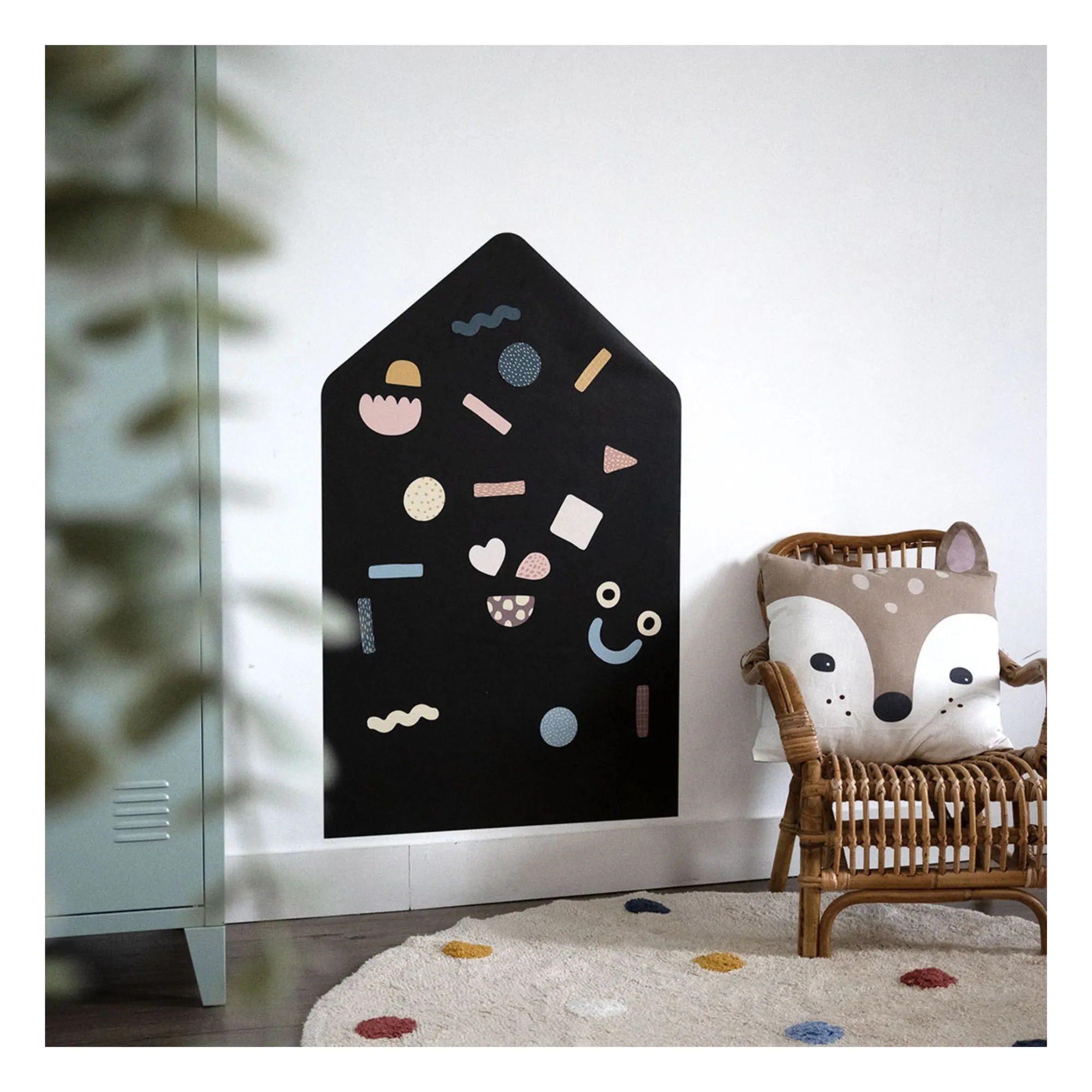 Ferflex - Tableau magnétique Maison et son jeu de 21 formes géométriques (Ferflex) - Image 1