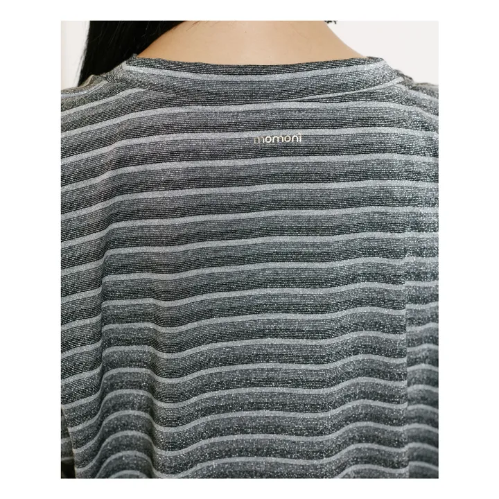 Top metálico de rayas Enna | Gris Plata- Imagen del producto n°4