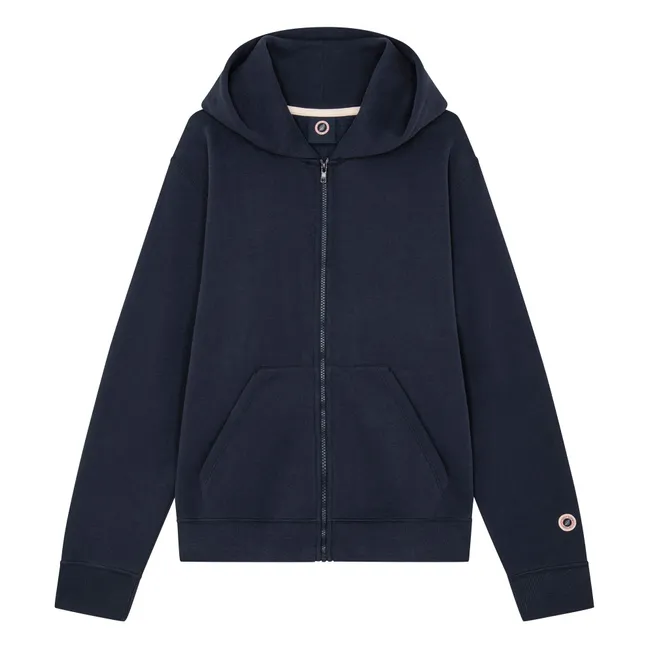 Sudadera con cremallera icónica | Azul Noche