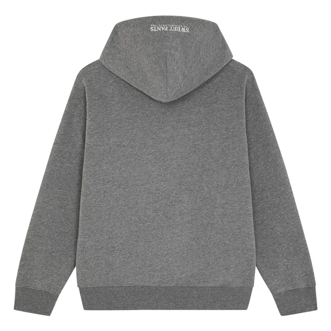 Sudadera con cremallera icónica | Gris Jaspeado