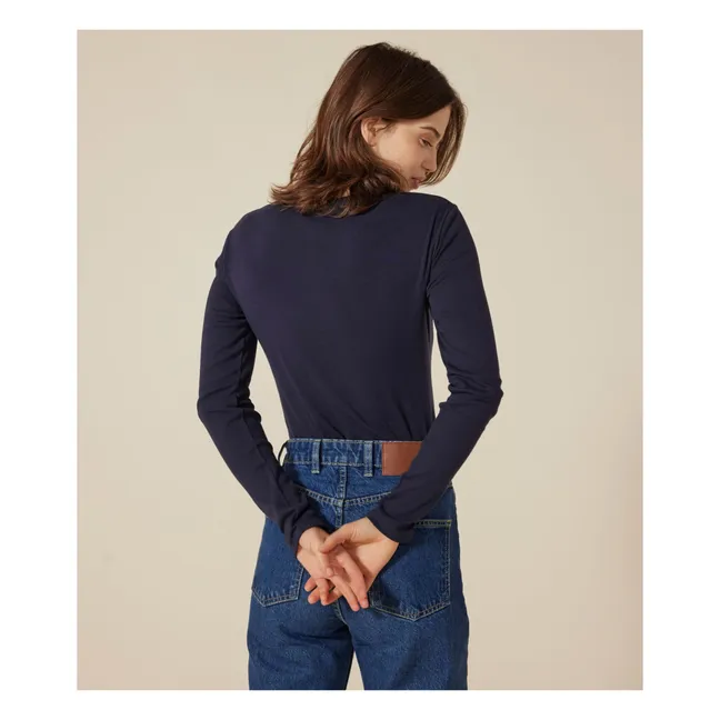 l'Iconique Long Sleeve T-Shirt - Damenkollektion -. | Navy