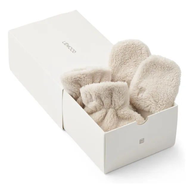 Pack manoplas y zapatillas Fernanda | Crudo
