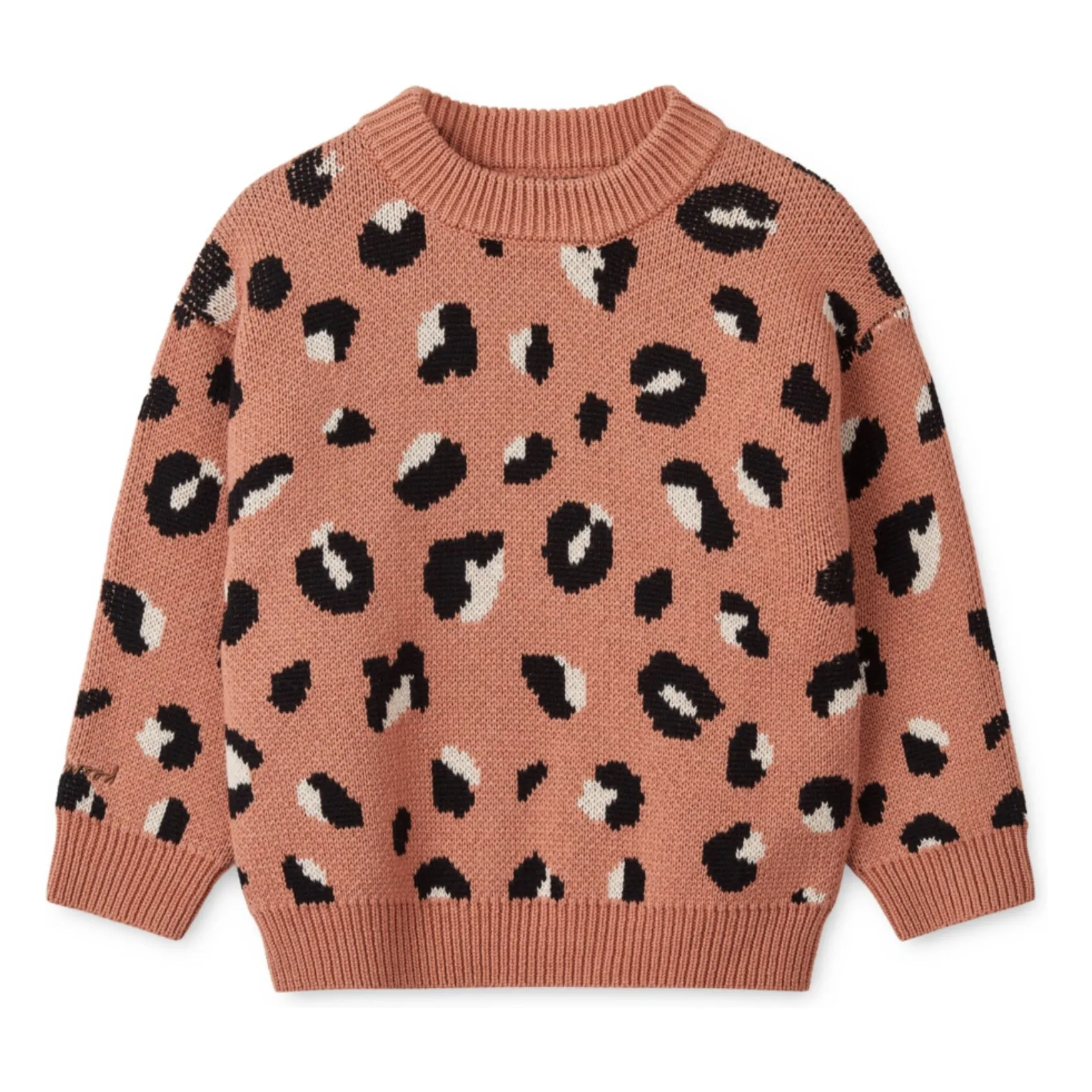 Liewood Pink Intarsia Jacquard Sweater